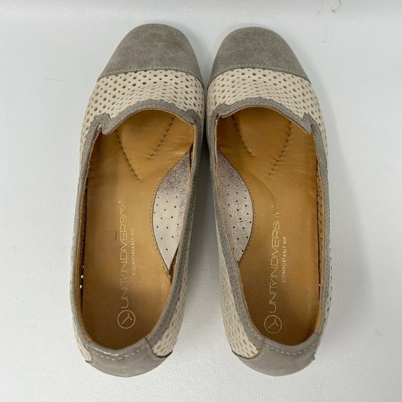 Unity in Diversity Metallic Perforated Cap Toe Slip On Flats, Women’s Size EU 36 - Picture 9 of 13